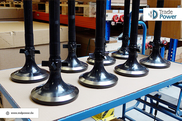 Inlet and exhaust valve cones / spindles suitable for Pielstick PC2.2, Pielstick PC2.5, and Pielstick PC2.6, MAN 48/60 and MAN 51/60. Pielstick PC2.2 engine spares. Pielstick PC2.5 engine spares. Pielstick PC2.6 engine spares