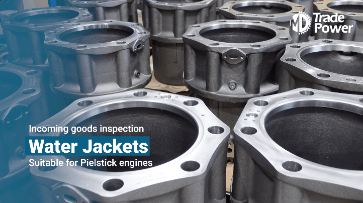 Water jacket suitable for Pielstick engines. Pielstick PC2.2 spare parts. Pielstick PC2.5 spare parts. Pielstick PC2.6 spare parts. Quality assurance. Inspection and Lloyd's certification. MD Trade Power. Spare parts suitable for diesel power generation engines. 
